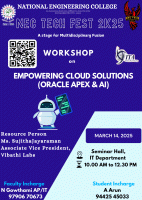 Nec Techfest 2k25 - Empowering Cloud Solutions 2025 Workshop Poster
